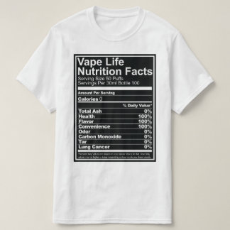 Vape Leben-Nahrungs-Tatsachen T-Shirt