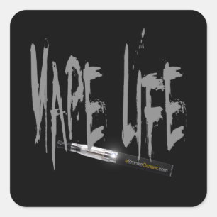 Vape Leben! Quadratischer Aufkleber