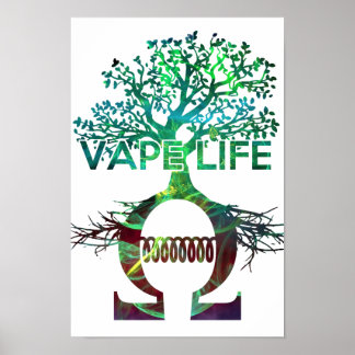 Vape Life Poster White BG