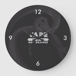 Vape No Brainer Große Wanduhr