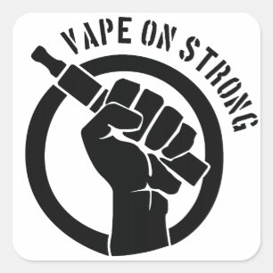 Vape on Strong Quadratischer Aufkleber