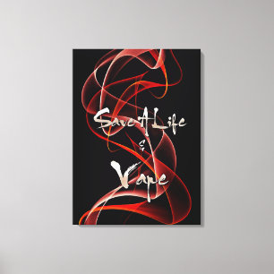 Vape Quotes Premium Wrapped Canvas Leinwanddruck