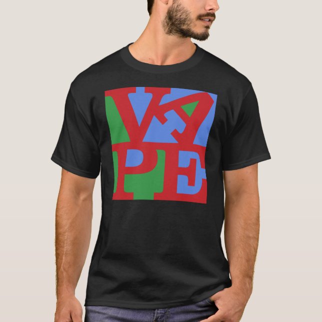 Vape schwarzer T - Shirt (Vorderseite)