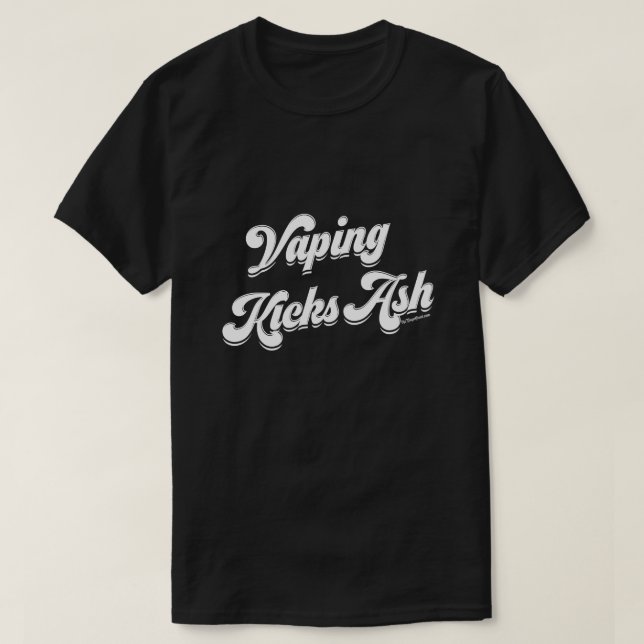 VAPE-Shirt | Vaping Kicks Ash DARK VapeGoat™ T-Shirt (Design vorne)