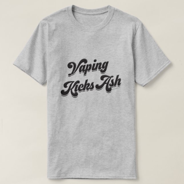 VAPE-Shirt | Vaping Kicks Ash VapeGoat™ T-Shirt (Design vorne)