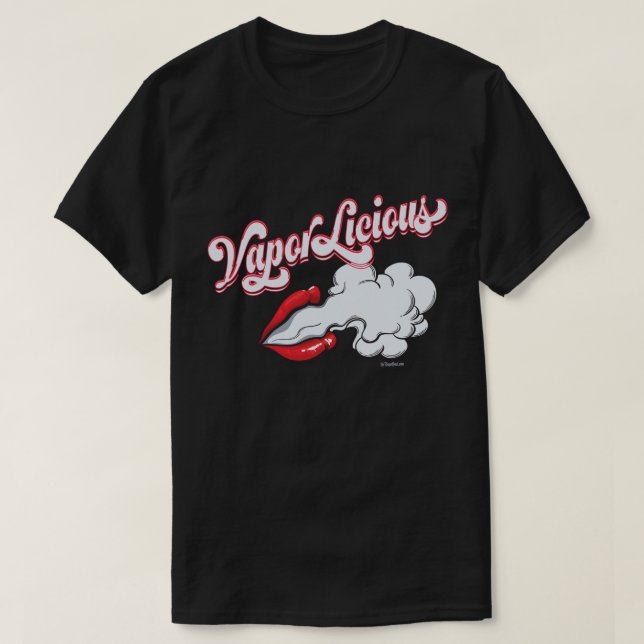 VAPE-Shirt | VaporLicious Sexy Lips DK VapeGoat™ T-Shirt (Design vorne)