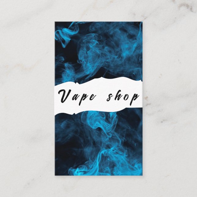 Vape Shop Fumer Carte de visite de cigarettes (Devant)