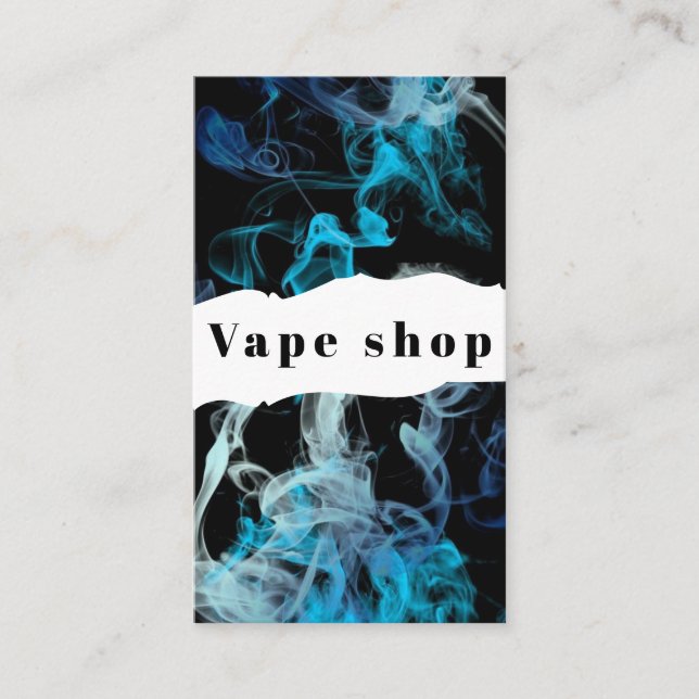 Vape Shop Fumer Carte de visite de cigarettes (Devant)