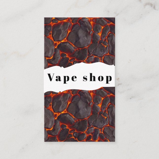 Vape Shop Fumer Carte de visite de cigarettes (Devant)
