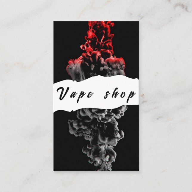 Vape Shop Fumer Carte de visite de cigarettes (Devant)