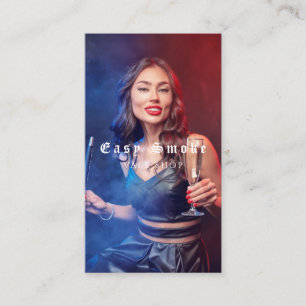 Vape Shop Fumer Carte de visite noir
