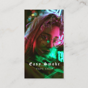 Vape Shop Fumer Carte de visite noir