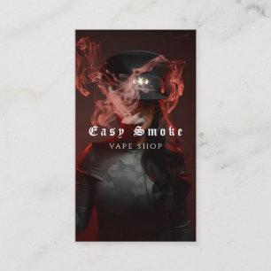Vape Shop Fumer Carte de visite noir