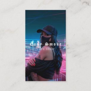 Vape Shop Fumer Carte de visite noir
