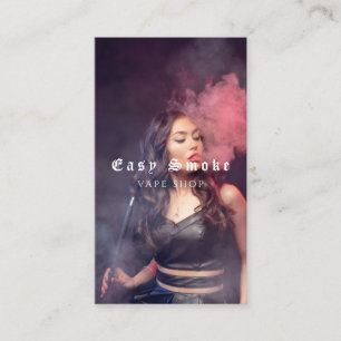 Vape Shop Fumer Carte de visite noir