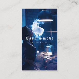 Vape Shop Fumer Carte de visite noir
