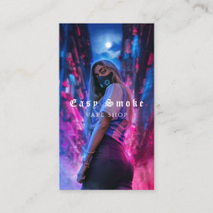 Vape Shop Fumer Carte de visite noir