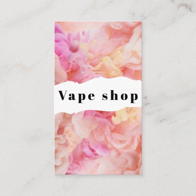 Vape Shop Zigarette rauchen Visitenkarte (Vorderseite)