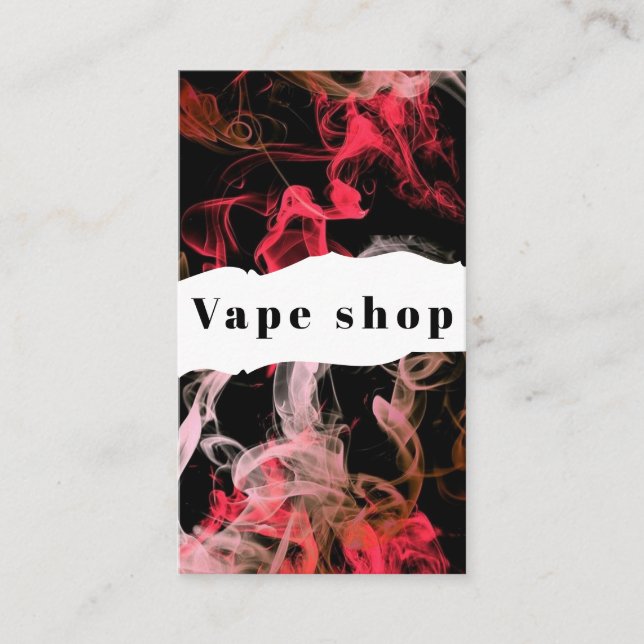 Vape Shop Zigarette Visitenkarte (Vorderseite)