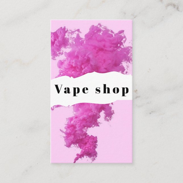 Vape Shop Zigarette Visitenkarte (Vorderseite)