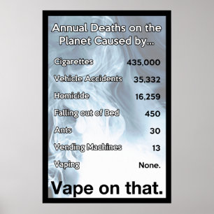 Vape sur cette affiche d'information