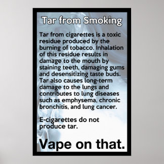 Vape sur cette affiche d'information