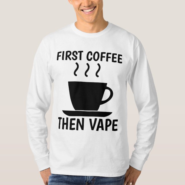 VAPE T - Shirt T-Shirts KAFFEE (Vorderseite)