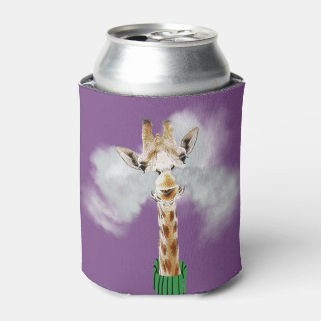 VAPE | Vaping Giraffe von VapeGoat™ Dosenkühler (Kanne Vorderseite)