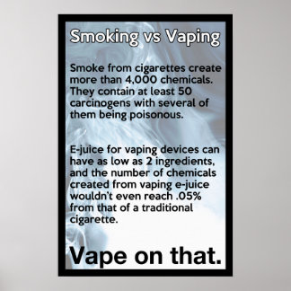 Vape zu diesem Informationspaket Poster