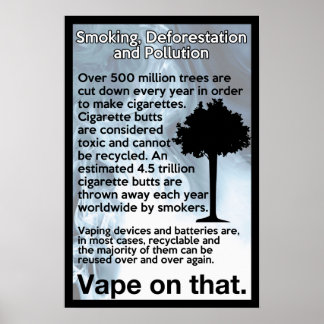 Vape zu diesem Informationspaket Poster