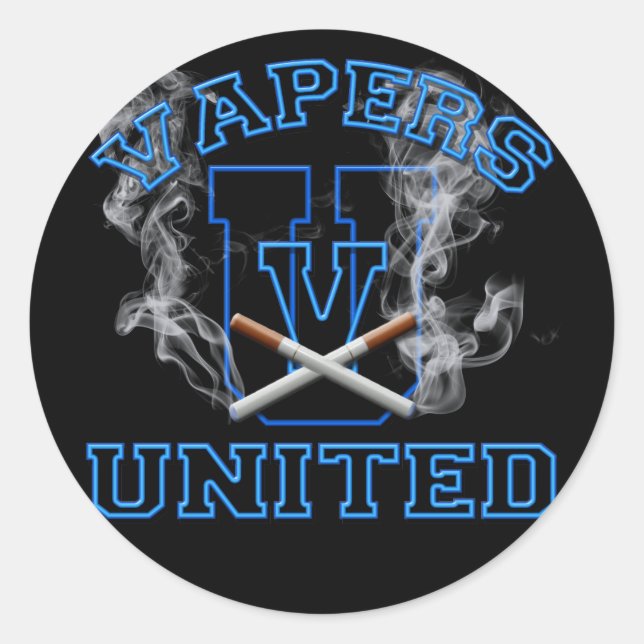 VAPER VEREINIGT RUNDER AUFKLEBER (Vorderseite)