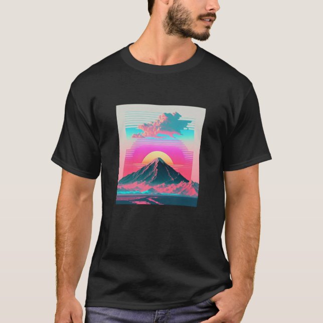 Vaperwave Aesthetic Glitch Retrowave Synthwave  2 T-Shirt (Vorderseite)