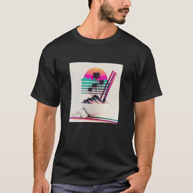 Vaperwave-Ästhetik Glitch Retrowave Synthwave  1 T-Shirt (Vorderseite)