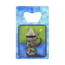 Vapeur de bière allemande à charnière bleu vert