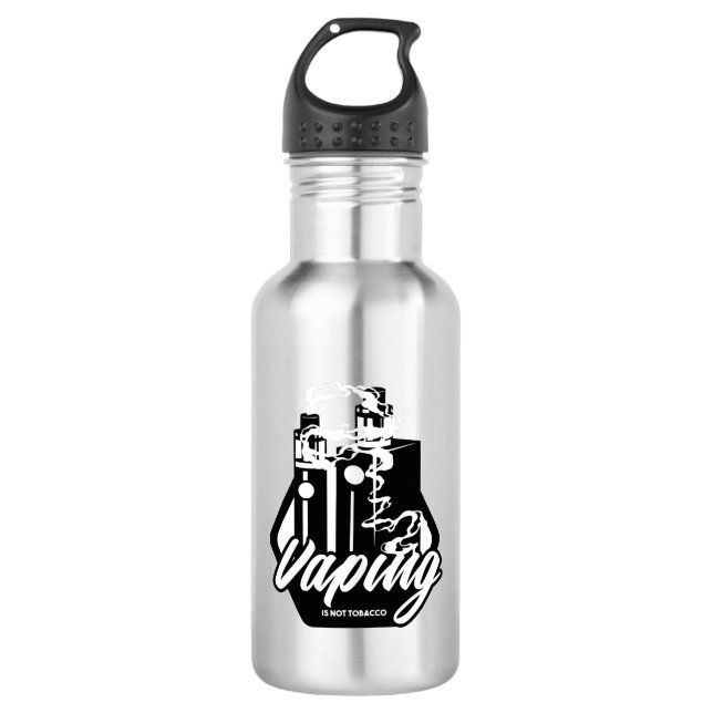 Vaping Edelstahlflasche (Vorderseite)