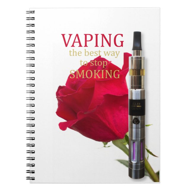Vaping ist die beste Methode, mit dem Rauchen aufz Notizblock (Vorderseite)