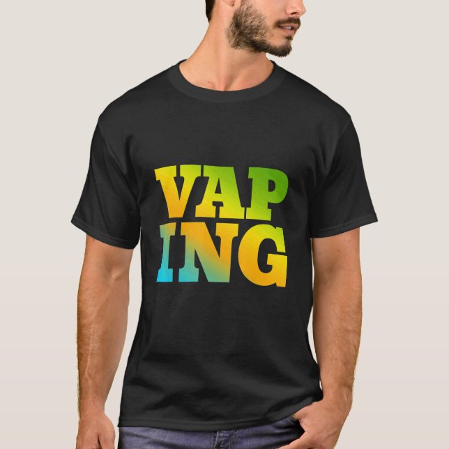Vaping mit Naturfarben T-Shirt (Vorderseite)