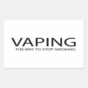 Vaping Rechteckiger Aufkleber