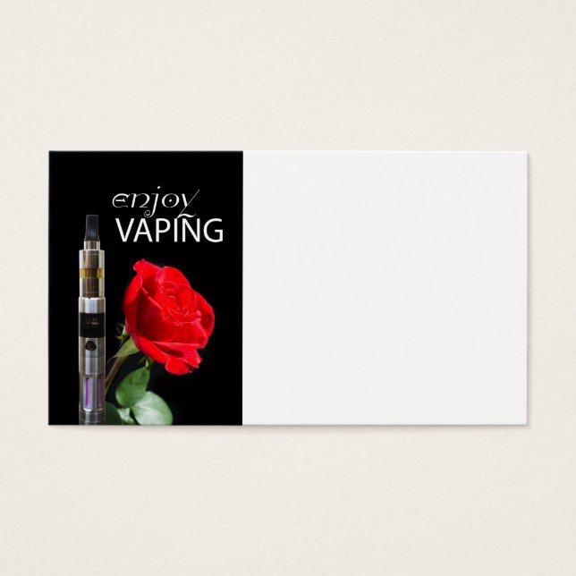 Vaping und Rose Blume (Vorderseite)