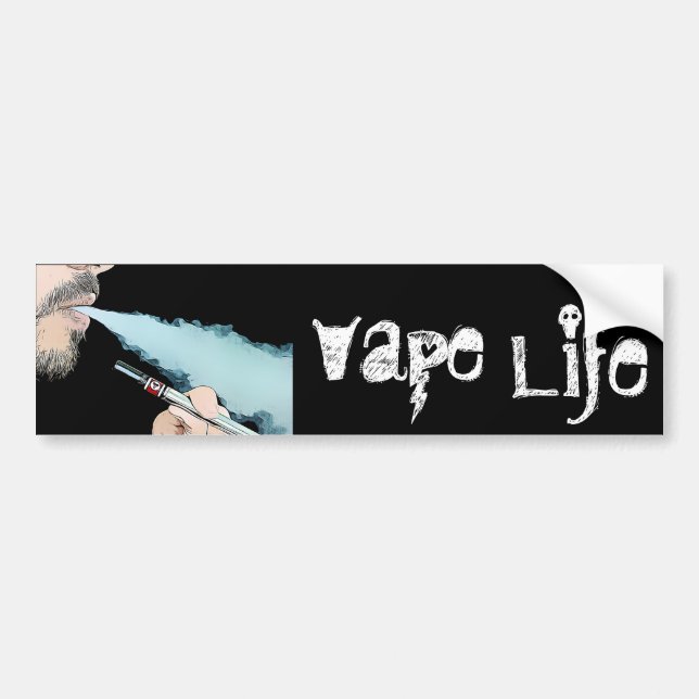 Vaping Vape Life Vape Pen Autoaufkleber (Vorne)