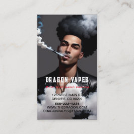 Vapor Vape Plume Rauchschwarz-Weiß-Geschäft Visitenkarte