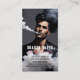 Vapor Vape Plume Rauchschwarz & Weiß Visitenkarte