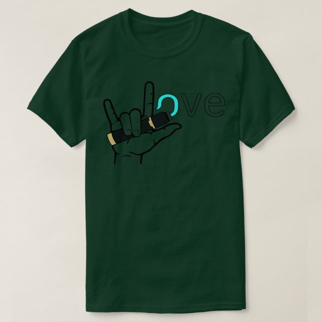 Vapor Zeichensprache Liebe Mod Vape T-Shirt (Design vorne)