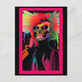 Vaporface Death Rattle Postkarte