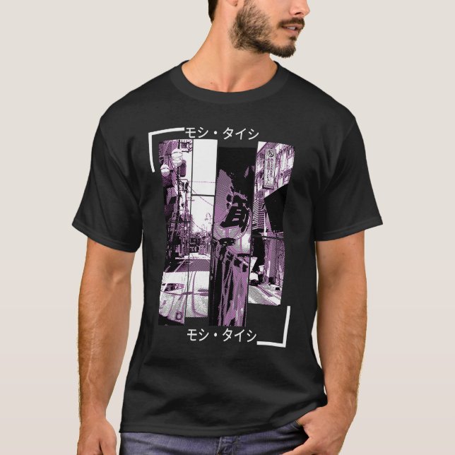 Vaporwave Aesthetic Japan Style 80s 90s Tokyo Osak T-Shirt (Vorderseite)