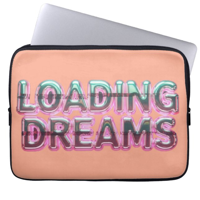 Vaporwave Aesthetics with Glitch Effect and Neon  Laptopschutzhülle (Vorderseite)