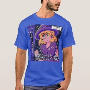 Vaporwave Anime girl Ästhetischer 80er halloween H T-Shirt