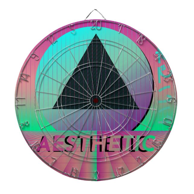 Vaporwave-Ästhetik Dartscheibe (vorne)