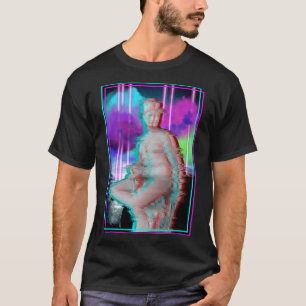 Vaporwave Ästhetik Glitch Griechische Statue Retro T-Shirt