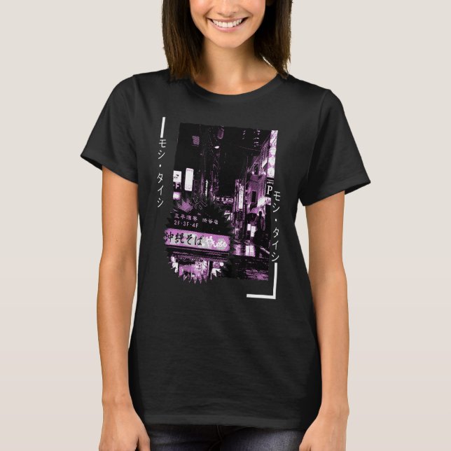 Vaporwave Ästhetik Japan Style 80er 90er Tokyo Osa T-Shirt (Vorderseite)